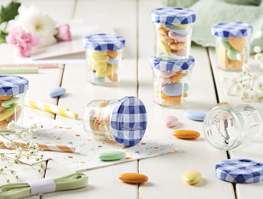 Lot de 15 petits pots 50g - bleu - Image 2