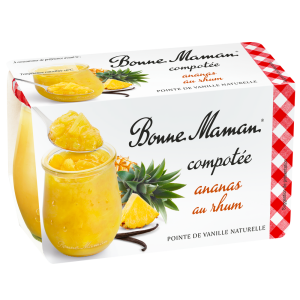 Compotée ananas au rhum