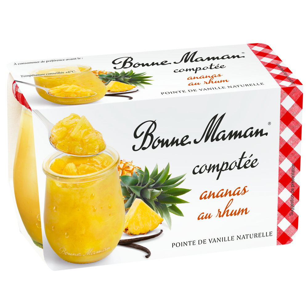 Compotée ananas au rhum