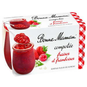 Compotée de Fraises & Framboises subtile Fleur de Sureau