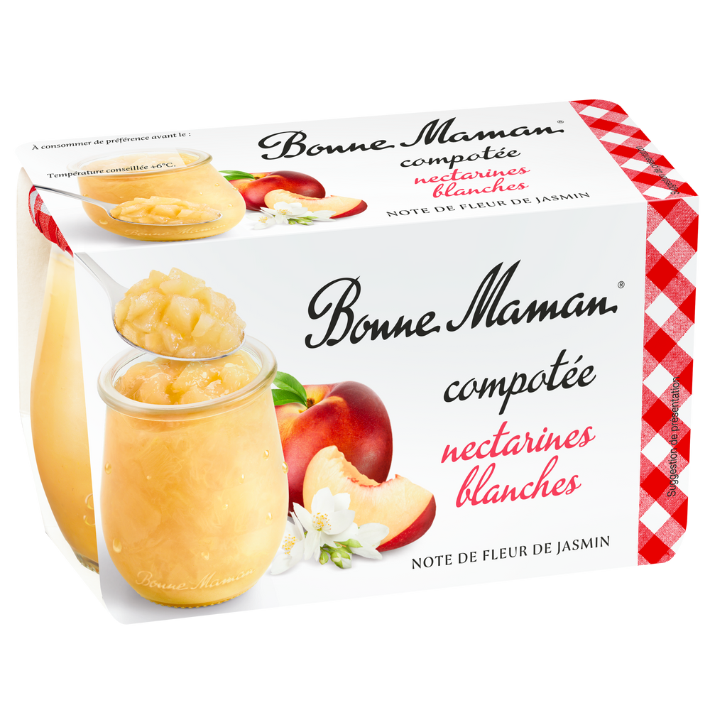 Compotée de Nectarines Blanches note de Fleur de Jasmin