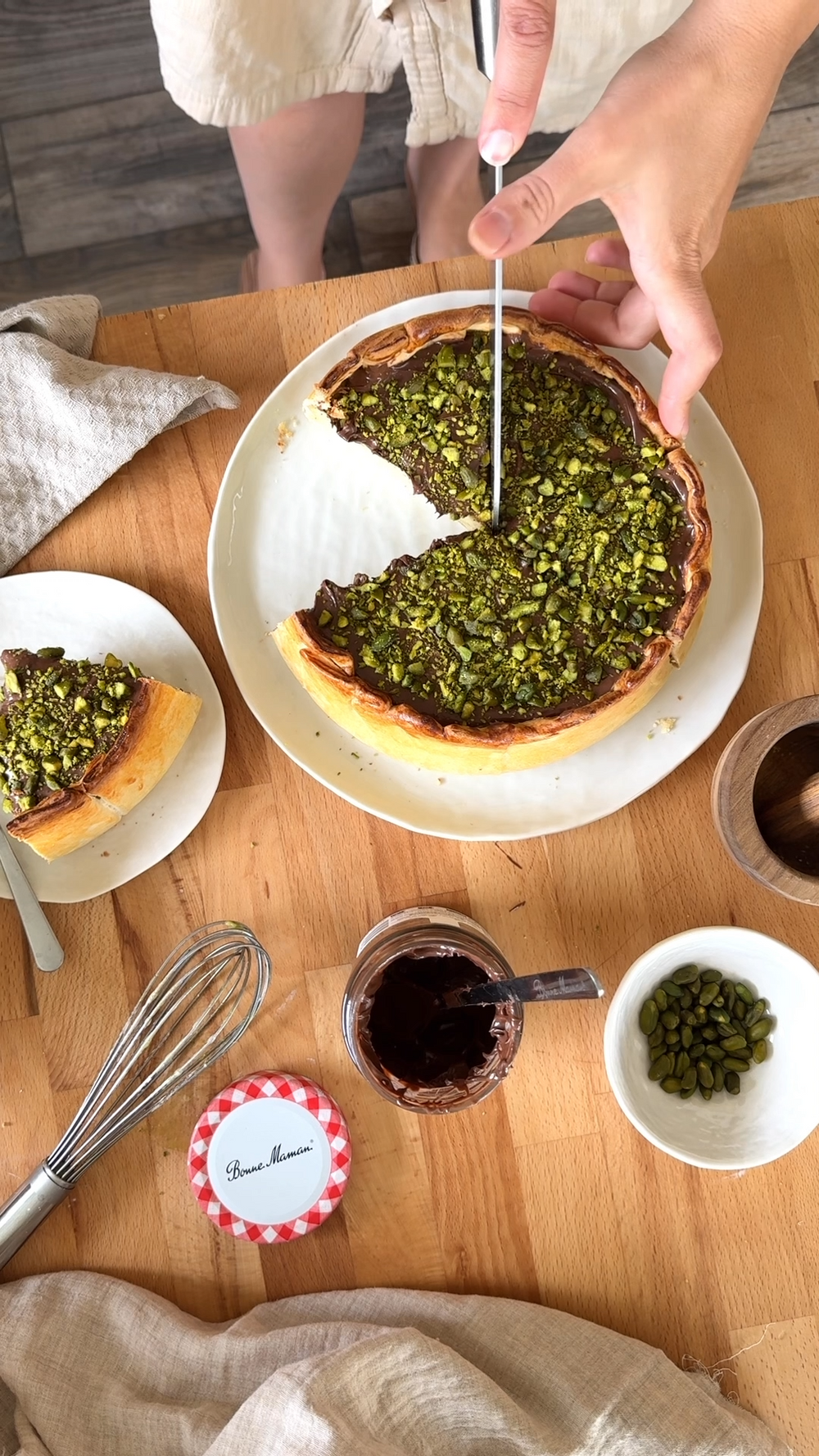 Grand Flan à la Pistache