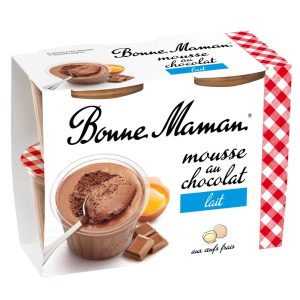 Mousses aux œufs frais au chocolat au lait