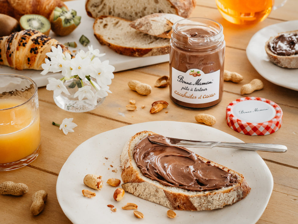 Pâte à tartiner Cacahuètes et Cacao 350g et son tartineur en métal - Image 3