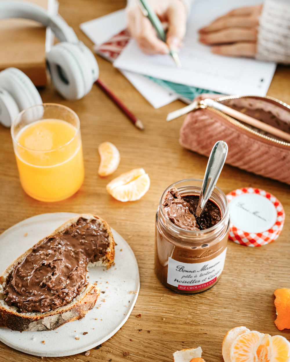 Pâte à tartiner Noisettes et Cacao riz croustillant et son tartineur - Image 2