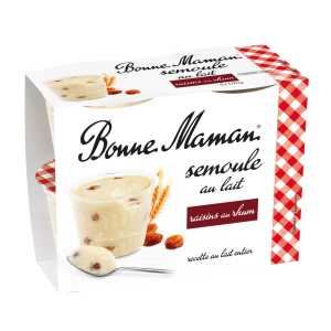 Semoule au lait rhum raisin