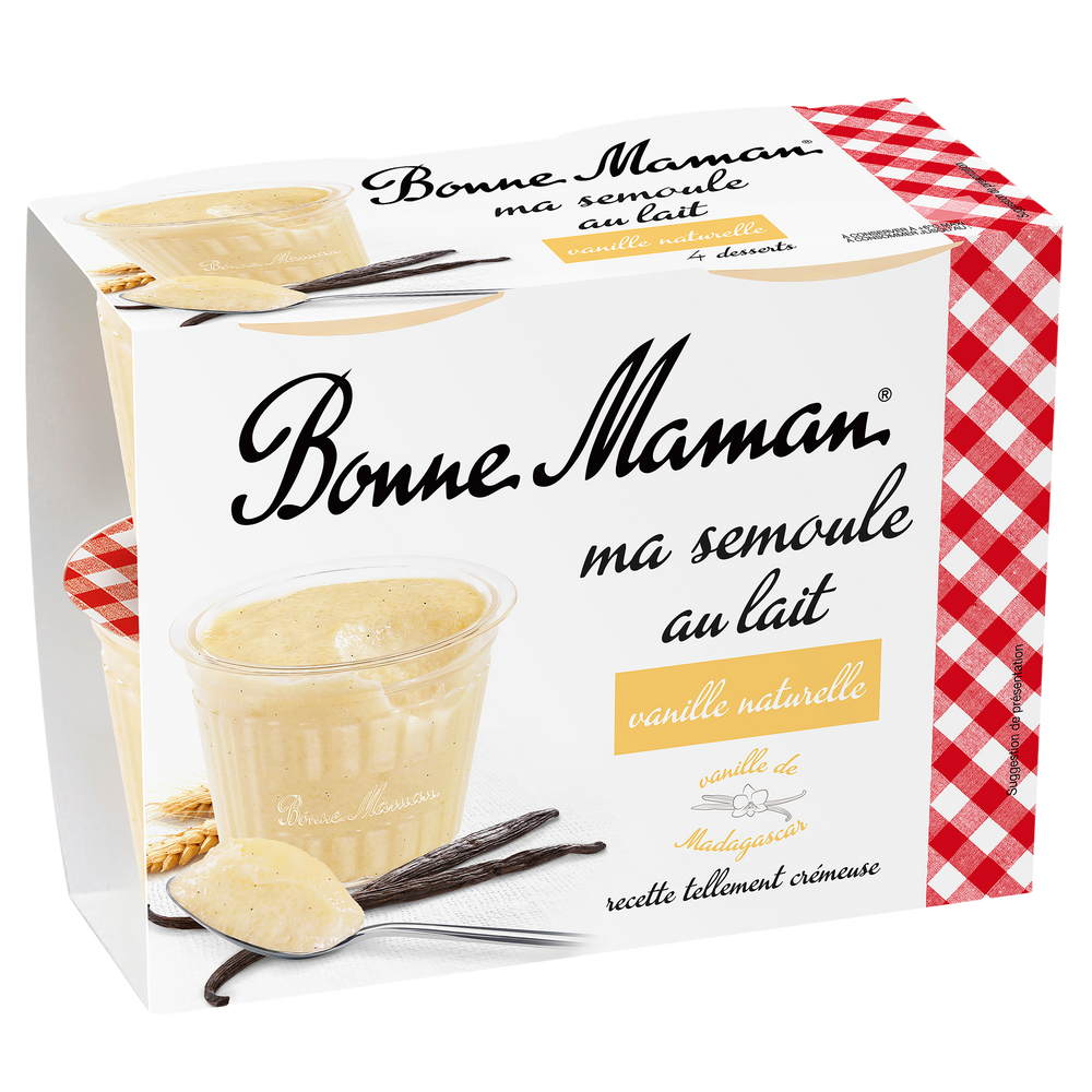 Ma semoule au lait à la vanille naturelle